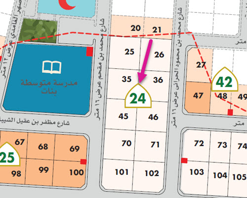 بلك رقم 24 بمخطط الطارق