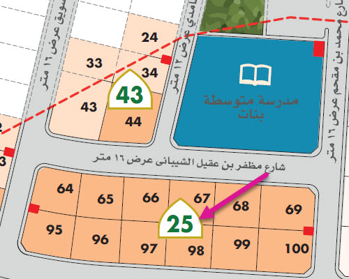 بلك رقم 25 بمخطط الطارق